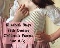 "The Elizabeth Stays pattern from Willoughby & Rose is appropriate for children wishing to dress in historically correct clothing from 1750 to 1780. This pattern is based on numerous extant examples. Documentation available upon request. Size: 8/9 Sewing Skill Level: Intermediate-Advanced What is included: - 1 PDF Printable Pattern - 1 PDF Instruction Manual This listing is for the DIGITAL pattern only. For the paper pattern, please check out willoughbyandrose.com Printing instructions:  Print o Stays Pattern, 18th Century Stays, Wool Stockings, Corset Pattern, Instructions Booklet, Copy Paper, Simplicity Sewing, Simplicity Sewing Patterns, Paper Pattern