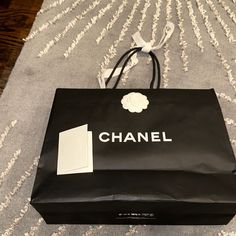 Authentic Chanel Shopping Bag With Camellia Flower, Ribbon And Card Holder 17 X 13.5 X 6.5 Designer Shoulder Gift Bag, Card Holder Chanel, Chanel Shopping Bag, Chanel Makeup Bag, Chanel Classic Card Holder, Chanel Shopping Bag Tote, Chanel Card Holder, Chanel Classic Medium, Chanel Shopping