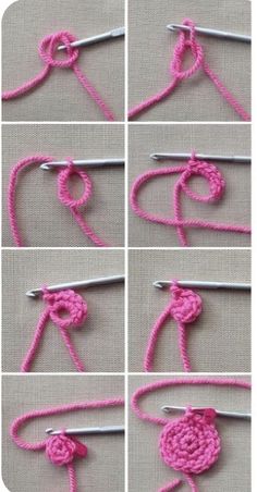 crochet instructions to make an ornament in the shape of a heart