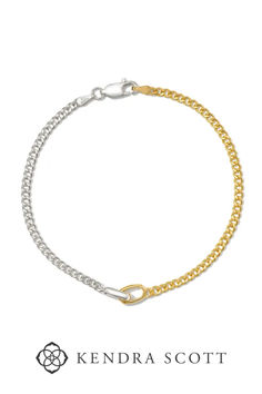 The Ryleigh Chain Bracelet in Mixed Metal proves that opposites do attract—and make a trendy bracelet, too! Contrasting curb chains meet with interlocking metal links in our signature shape, symbolizing a bond that cannot be broken. Crafted in long-lasting metals, this is a wrist stack staple you’ll be styling for years to come. Trendy Chain Link Jewelry With Hooks, Dainty Jewelry Necklace, Wrist Stack, Trendy Bracelet, Wrist Stacks, Engagement Rings Sale, Preppy Jewelry, Sports Jewelry, Bar Jewelry