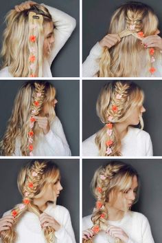 12 Favorite Braid Hair Tutorials | Page 4 of 4 Old Hairstyles, Braid Hair, Long Blonde, Braided Hairstyles Tutorials, Braided Hairstyles Easy, Pastel Hair, Trending Hairstyles, Hair Tutorials, Long Blonde Hair