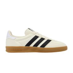 Find ADIDAS Gazelle Indoor ' White Gum on Editorialist. Gazelle Indoor 'Cream White Gum' Custom Cream Sneakers With Rubber Sole For Sports, Adidas Cream Sneakers With Contrast Sole, Sporty Cream Skate Shoes With Vulcanized Sole, Adidas Cream Sneakers With Gum Sole, Cream Leather Skate Shoes For Sports, Sporty Cream Leather Skate Shoes, Cream Leather Skate Shoes With Contrast Sole, Adidas Lace-up Sneakers With Rubber Heel Cap, Adidas Sneakers With Rubber Heel Cap