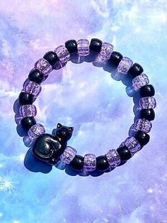 Find many great new & used options and get the best deals for BLACK CAT Kandi Beaded Bracelet, Spooky Aesthetic, Rave Kandi, Dark Kandi, EDM at the best online prices at eBay! Free shipping for many products! Kandi Bracelets Rave, Scene Kandi, Rave Kandi, Pop Cat, Spooky Aesthetic, Kandi Inspo, Diy Kandi Bracelets, Diy Kandi, Kandi Ideas