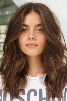 Long Face Shapes, Makeup Tip, Thick Wavy Hair, Long Face Hairstyles, Wavy Haircuts, Haircuts For Wavy Hair, Super Hair, Round Face Haircuts, Long Wavy Hair