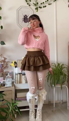 Kawaii Date Outfit, Cute Kpop Concert Outfits, Cozycore Outfit, Babydoll Aesthetic Outfits, Thanksgiving Ootd, Kawaii Aesthetic Outfits, Cheonan, Alt Outfits