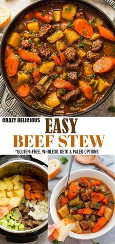 instant pot beef stew with potatoes and carrots