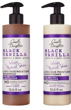 Carol's Daughter X The Color Purple The Purple Bundle: Black Vanilla Sulfate Free Shampoo and Conditioner Set for Curly, Wavy or Natural Hair, Moisturizing Hair Care for Dry, Damaged Hair, 1 Kit Sulfate Free Shampoo And Conditioner, Hair Smoothie, Daughter Black, Color Safe Shampoo, Carols Daughter Products, Good Shampoo And Conditioner, Shampoo And Conditioner Set, Hair Care Gifts, Shampoo For Curly Hair