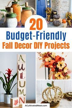 20 budget - friendly fall decor diy projects