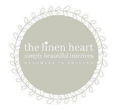 the linen heart simply beautiful interiors handmade in england logo designed by person for an interior design firm