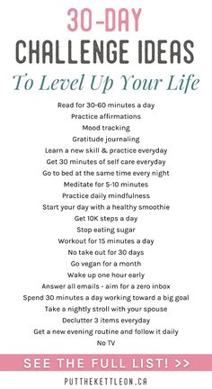 the 30 - day challenge is here to learn how to use it for your life