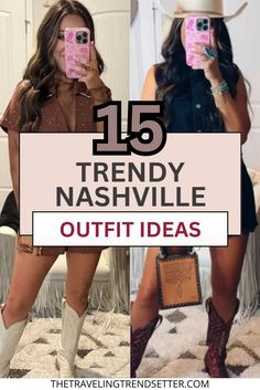 Looking for cute Nashville outfit ideas? This Women's Fashion guide is packed with stylish options for every occasion. From casual country outfits to chic travel looks, you'll find the perfect Women's Style inspiration for your next trip. Plus, we’ve included tips for Travel Packing to help you create the ultimate Nashville wardrobe. Nashville Outfit Ideas, Travel Nashville, Casual Cowgirl, Travel Packing Essentials, Nashville Outfit, Casual Country Outfits, Nashville Bachelorette Party, Nashville Trip