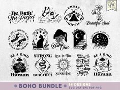 boho bundle with 4 designs for svt and dxf epss files