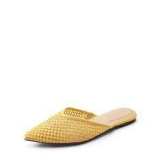 Elegant Open Toe Slip-ons For Summer, Spring Slip-on Flats With Perforations, Summer Slip-on Flats With Pointed Toe, Chic Slip-on Heels For Summer, Summer Synthetic Pointed Toe Flats, Spring Flat Heel Slip-ons With Perforations, Summer Synthetic Pointed Toe Flats With Flat Heel, Slip-on Heels With Pointed Toe For Spring, Slip-on Pointed Toe Heels For Spring