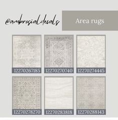 the area rugs are available in various sizes and colors, including white or gray