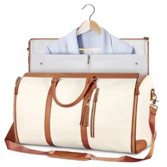 Color: Beige Travel Duffle Bag Women, Garment Duffle Bag, Leather Garment Bag, Waterproof Travel Bag, Suit Bag, Travel Duffle, Duffle Bag Travel, Travel Duffel, Duffel Bag Travel