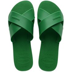 Slide into style with the Havaianas Aqua slide, a beach-ready women's sandal with two wide strips that make an easy-to-wear X shape on the front. With a monochrome color palette, these extra fun, green pop color sandals for women can be dressed up or down for any pool party or summer night out! Havaianas Women's Aqua Sandals | Green | Size 7/8 Monochrome Color Palette, Kids Clogs, Printed Flip Flops, Kids Flip Flops, Pop Color, Monochrome Color, Baby Sandals, Disney Shop, Beach Ready