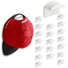 PRICES MAY VARY. ✔️ 【MINIMALIST, LOW PROFILE DESIGN】 - Our hat hooks for wall is designed to showcase your hats. When your hats are hanging, hat hooks are mostly hidden from view and support area is curved surface design which can increase bearing area for hats, prevent your hats from deforming due to hanging. Others hooks use single point area designed to hold your hats, put too much weight on a the support point, warping hats. ✔️ 【MULTI-FUNCTIONAL】 - Used our cap hooks can showcase your hats w Headphone Hanger, Cap Organizer, Wall Hats, Kinds Of Hats, Sun Glass, Hat Organization, Hat Holder, Hat Hanger, Hat Display