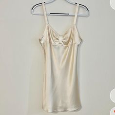 Vintage Yellow/Gold Satin Slip Dress From Victoria’s Secret Angels Collection. In Very Good Condition With Only A Few Slight Pulls Throughout. Bought From Depop And Never Worn Gold Satin Slip Dress, Victorias Secret Angels, Gold Slip Dress, Victoria Secret Slip Dress, Vintage Victoria Secret, Dress Better, Victoria Secret Dress, Silk Nightgown, Angel Dress