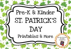 the st patrick's day printables and more