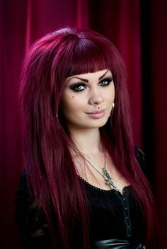 Magenta Hair Colors, Hair 50, Magenta Hair, Bold Women, Brave Women, Punk Hair, Hair Stylies, Burgundy Hair, Hair Women