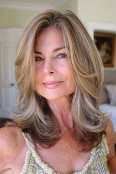 39 Latest Feathered Hairstyles That Will Give You Major Hair Envy Warm Bronde Balayage, Warm Bronde, Bar Advertising, Subtle Blonde Highlights, Bob Hair Color, Platinum Blonde Highlights, Rich Brunette, Bronde Balayage, Classic Hair