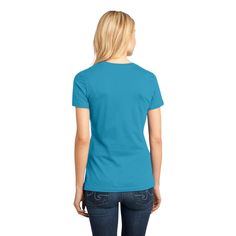 Buy the District® Women's Perfect Weight® Adult T-Shirt at Michaels. com. An effortless, perfect tee for everyday wear. For the best in quality, comfort and color, look no further than District Perfect Weight shirts! An effortless, perfect tee for everyday wear. For the best in quality, comfort and color, look no further than District Perfect Weight shirts! Details: Available in multiple colors and sizes 4.3 oz. 100% combed ring spun cotton, 32 singles 1 x 1 rib knit neck Shoulder to shoulder ta Deep Royal Blue, Woven Labels, How To Make Tshirts, Wholesale Clothing, Business Fashion, Rib Knit, Royal Blue, Open Shoulder Tops, Everyday Wear