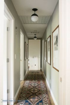 the hallway is clean and ready for guests to come home from work on their new project