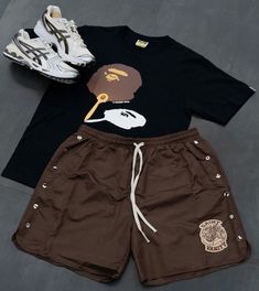 Jordan 4 Outfit Men, Jordan 4 Outfit, Bape Shirt, Hype Clothing, Streetwear Inspo, Black Men Fashion Swag, College Fits, Black Men Street Fashion, Streetwear Fits