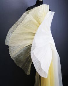 White Yellow Pleated Organza Fabric, Ruffle Sheer Organza Fabric, 8 Colors To Choose, 39.37'' Width Wedding Dress Fabric, Sold By 1 M pleated organza fabric with high quality, looks like the waves, beautiful and attractive, suitable to make dresses. Perfect for wedding dresses, evening gowns, dolls, couture, costumes, party wear, home décor and any other project you can imagine. Feel free to use your imagination and create with this beautiful fabric. * Width: 145cm. Listed in yards of 1m length. Wedding Dress Fabrics, Party Kleidung, Organza Fabric, Fabric Width, Dress Fabric, Yellow White, Beautiful Fabric, Dress Making, Party Wear