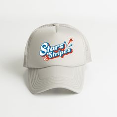 Looking for a cute versatile hat to wear this summer? Make sure to grab one of our Stars And Stripes Firework Foam Trucker Hats! This fun anda comfortable hat is the perfect accesory for any outfit. The bright color adds a pop of summer to any outfit. These hats are adult one size fits most. Scarf Hat, Stars And Stripes, Ice Blue, Navy White, White Green, Blue Ocean, Fireworks, Army Green, Fitness Fashion