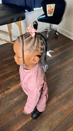 Two Year Old Braiding Styles, Toddler Hairstyles Girl Black With Beads, 1st Birthday Hairstyles Girl Black, Cute Hairstyles For One Year Olds, Toddler Box Braids For Kids Natural Hair, Toddler Braided Hairstyles Girl Black, Kids Island Twist, Little Toddler Girl Braided Hairstyles