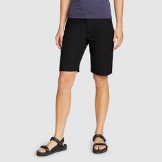 Women's Rainier 5-pocket Bermuda Shorts Fitted Shorts For Outdoor Activities, Outdoor Bermuda Shorts With Built-in Liner, Outdoor Knee-length Cargo Shorts, Casual Mid-thigh Biker Shorts For Outdoor Activities, Casual Mid-thigh Length Biker Shorts For Outdoor Activities, Stretch Short Length Hiking Bottoms, Casual Biker Shorts For Summer Outdoor Activities, Casual Bottoms For Outdoor Activities, Mid-thigh Length, Casual Mid-thigh Length Bottoms For Outdoor Activities