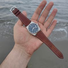 Upgrade your Tissot PRX with our meticulously handcrafted leather straps, made from 100% premium calfskin. Known for its durability and supple texture, this calfskin strap is designed for both style and comfort. The back of the strap is also calfskin, ensuring it's breathable, prevents sweating, and is anti-allergic--ideal for all-day wear. Avaliable for: Tissot Prx 35 mm and Tissot Prx 40 mm Our leather edges are hand-painted three times for a sleek, polished finish that showcases exceptional c Handcrafted Leather, Jewellery And Watches, Watch Bands, Favorite Jewelry, Calf Skin, Leather Straps, Jewelry Watches, Bathing Beauties, Accessory Gift