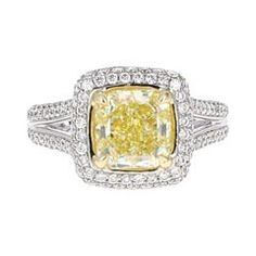 GIA Certified 0.69 Carat Marquise Fancy Intense Yellow Diamond Cocktail Ring For Sale at 1stdibs Yellow Diamond Ring With Center Stone, Yellow Rings With Diamond Accents, Yellow Diamond Rings With Diamond Accents, Yellow Rings With Diamond Accents In Fine Jewelry Style, Cushion Cut Yellow Ring With Center Stone, Yellow Cushion Cut Ring With Center Stone, Yellow Brilliant Cut Diamond Ring, Yellow Diamond Ring With Halo Setting, Fine Jewelry Yellow Diamond Ring With Center Stone