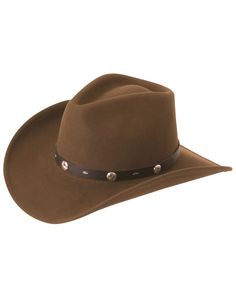 Silverado Crushable Wool Felt Hat, Serpent Leather Backpack Pattern, Brown Leather Hat, Western Cowboy Hats, Backpack Pattern, Western Hats, Leather Hats, Felt Hat, Hat Band, Dark Brown Leather