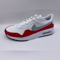 Size 10 - Nike Air Max Sc White Mens Sneakers Shoes White University Red Sz 10 Nib