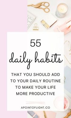 Positive Daily Habits, Organization And Productivity, Positive Habits Ideas, Daily Things To Do, Best Daily Habits, Productive Routine, Productivity Habits, Daily Routine Schedule