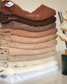 Colour Shade Card, Hijab Colors, Color Knowledge, Estilo Hijab, Stile Hijab, Colour Combinations Fashion, Color Combos Outfit, Shade Card, Mode Turban