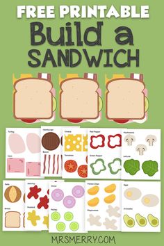 free printable build a sandwich activity for kids