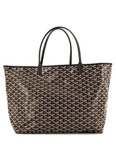 Goyard Tote Size: One Size Bags - used. 100% Coatead Canvas | Goyard Tote Bag: Black Bags Tote Bag Black, Black Bag, Tote Bag, Canvas, Black