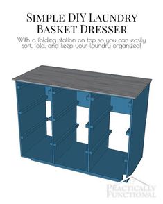 the simple diy laundry basket dresser