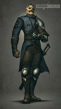 Steampunk General, Steampunk Character Art, Sci Fi Character Art, Steampunk Character, Steampunk Characters, Pathfinder Character, Learn How To Paint, Warhammer Art