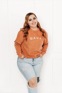 cute and cozy mom sweatshirts. being a mom doesn't mean tossing your style out the window! dress in the color and look you love, while representing motherhood in style. click the link to shop yours now <3