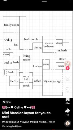 Sims 4 Villa Floor Plans, Sims Freeplay House Ideas, Closet Room, Entry Hall, House Blueprints