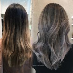 Blonde Babylights, Grey Hair Dye, Grey Hair Inspiration, Silver Grey Hair, Transition To Gray Hair, Ash Blonde Hair