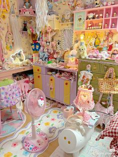 a room filled with lots of toys and furniture