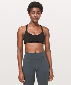 black Lululemon Compressive Sports Bra For Yoga, Lululemon Free To Be Wild Bra, Lululemon Athleisure Sports Bra With Built-in Bra, Lululemon Stretch Bra With Built-in Bra, Lululemon Sports Bra With Moisture-wicking, B Cup, Womens Bras, Lululemon Athletica, Sports Bra