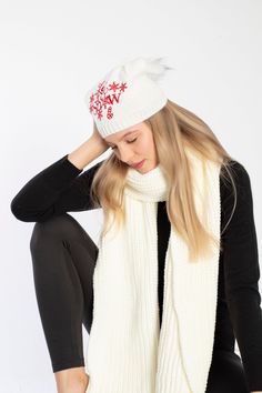 Our Christmas beanies are perfect for winter days, Christmas nights, New year eve and all occasions.  They are knitted with beautiful acrylic yarn this makes most comfortable beanie to your head. They are highly elastic and fits perfectly without any discomfort.  They are great gift for her and him in many occasion like holidays, travels, outdoors, casual time, work, parties. One size fits most.  You can choose one of perfect vibrant 8 colors. Christmas Beanie, Hand Knit Shawl, Hat Party, Chunky Scarf, Knitted Shawl, Holiday Hats, Chunky Scarves, Shoulder Wrap, Winter Cap