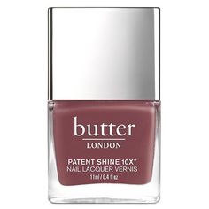 butter LONDON - Patent Shine - Toff - 10X Nail Lacquer-Beyond Polish Simple Nails Design, Mauve Nail Polish, Butter London Nail Polish, Mauve Nails, Purple Nail Polish, London Nails, Nail Shimmer, Nail Strengthener, Strong Nails