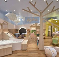 Confira 10 ambientes para crianças das mostras de CASACOR 2019 que conquistam até os adultos Kids Playground Indoor, Storage Nursery Ideas, Playroom Decoration Ideas, Bedroom Ideas Girl, Kids Play Area Indoor, Playroom Decorating Ideas, Decorating Nursery, Playroom Decor Ideas, Storage Nursery